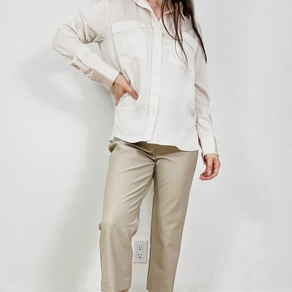MANGO Oversized lyocell shirt - Picture 10 of 11